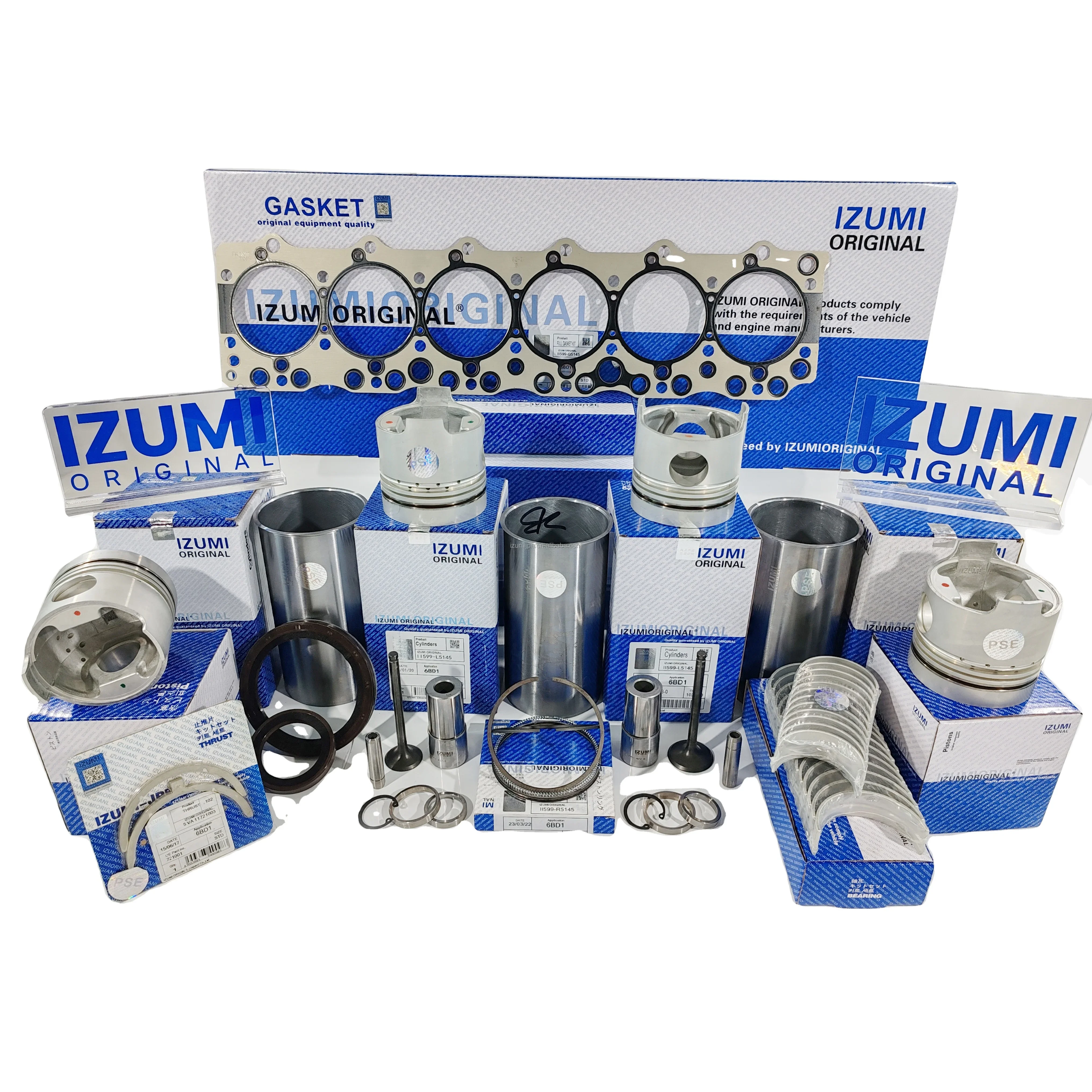 Izumi original piston bushing kit 4JJ1 4JG2 4JG1 4JB1 6BG1 6BD1 for Isuzu engine