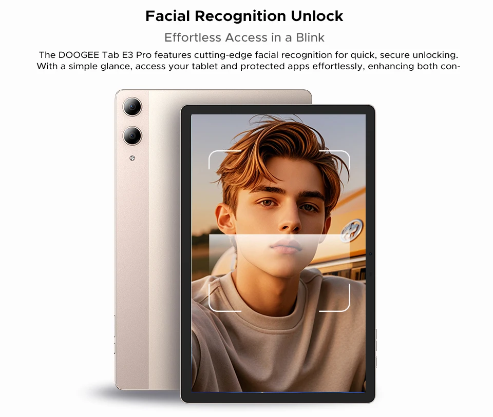 DOOGEE Tab E3 Pro Tablet Android 15 Gemini AI 13'' Display 7.9mm Ultra-thin 8GB 256GB Smart Pad 11000mAh Battery Global Version
