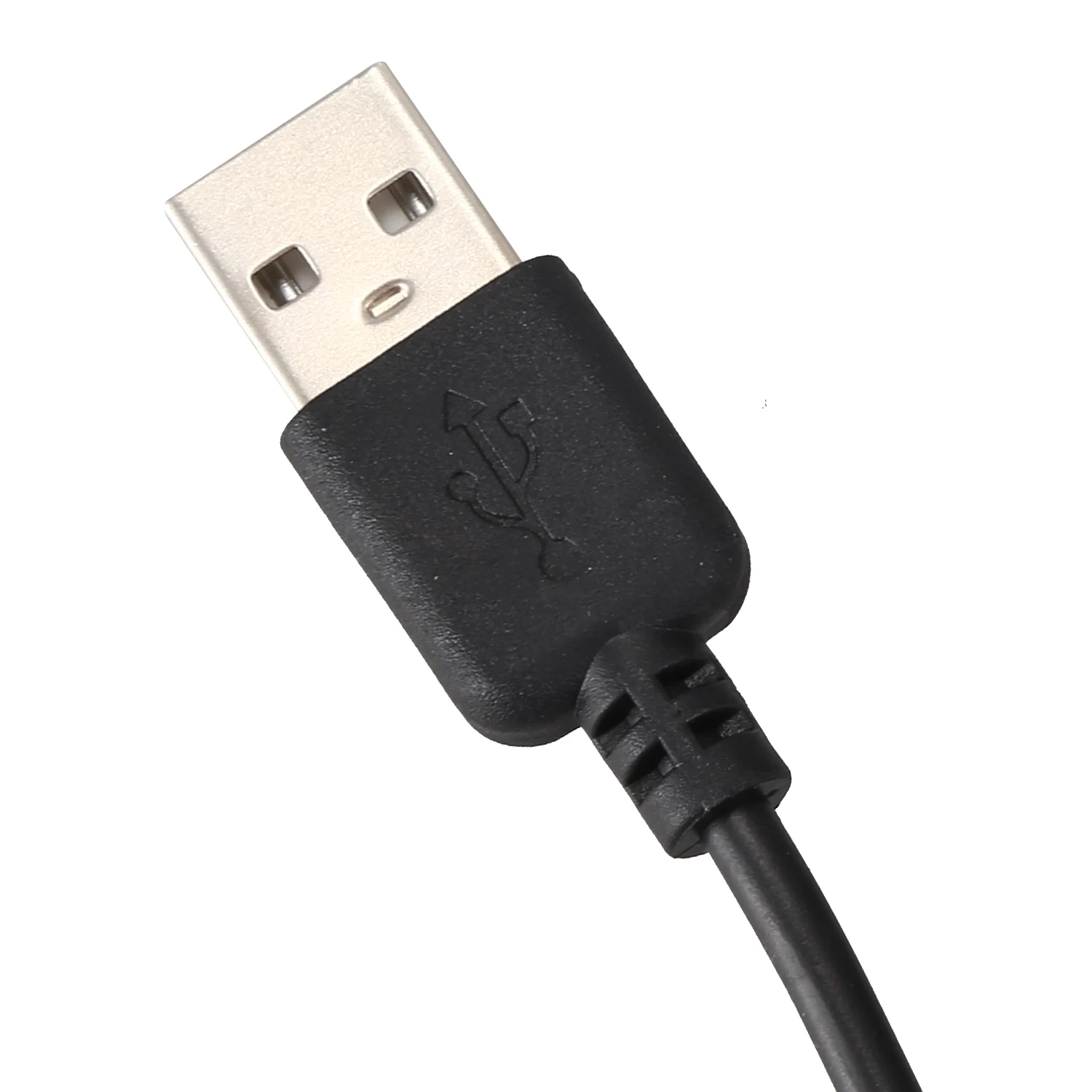 Kabel USB 5,5 mm / 2,1 mm Kabel zasilający z gniazdem baryłkowym 5 V DC (czarny, 75 cm)