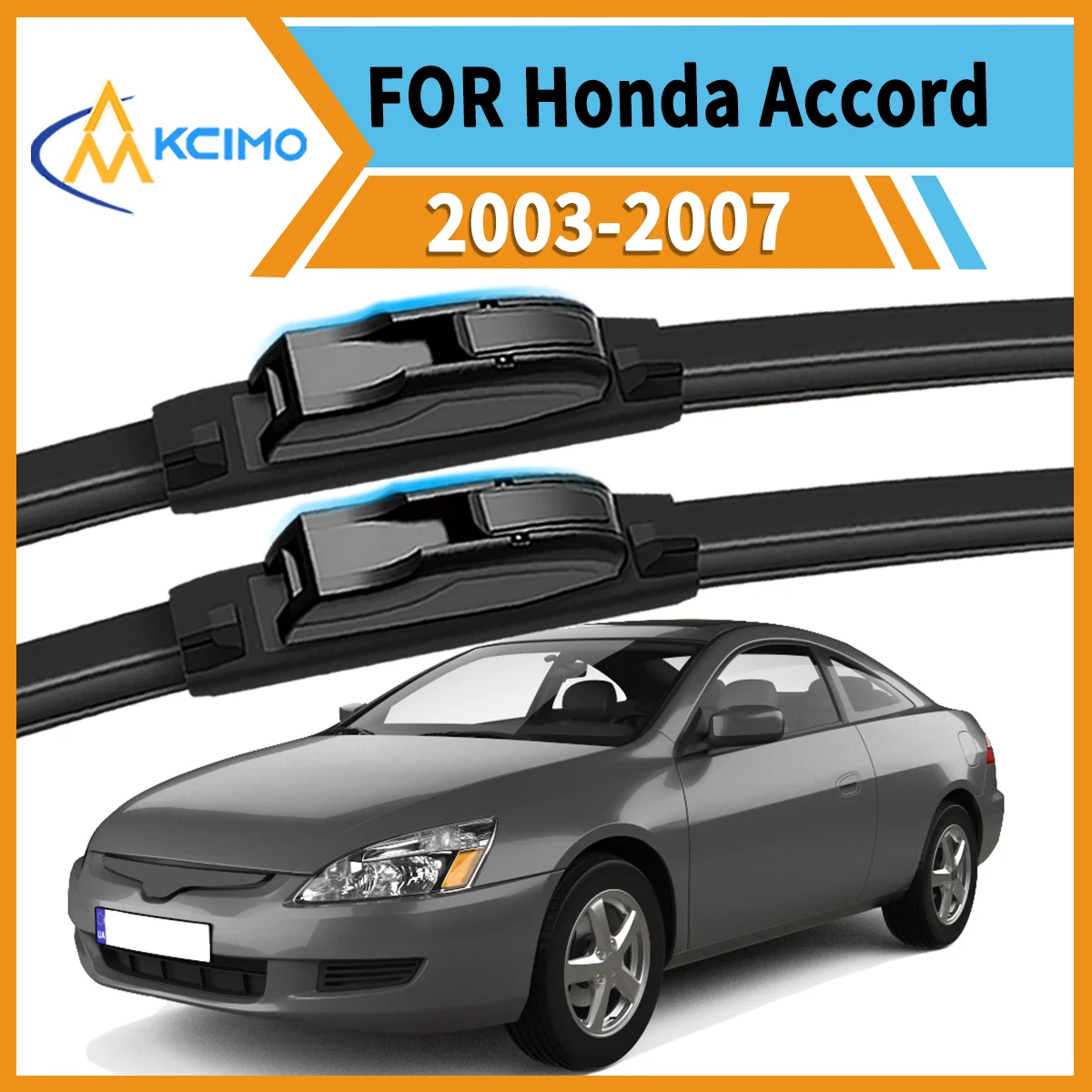 

Front Wiper Blade Set(Pair) For Honda Accord CM4/5/6/7/8 2003–2007 Windshield Wipers Long-Lasting Easy Install