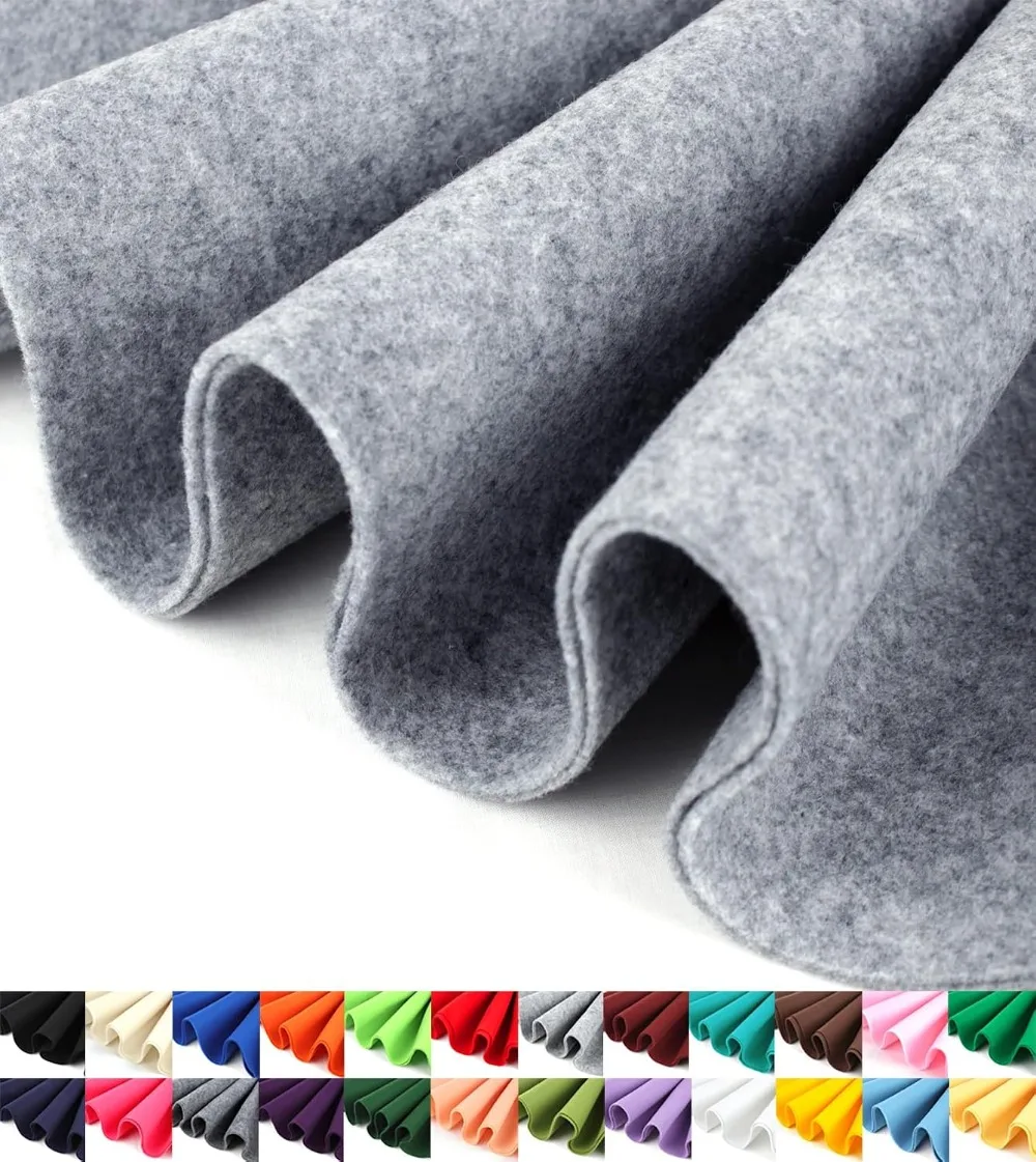 Felt Fabric 91cm Wide 1.6mm Thick Large Size Soft Felt Roll Easy To Cut No Fraying for DIY Crafts Projects Sewing Handmade