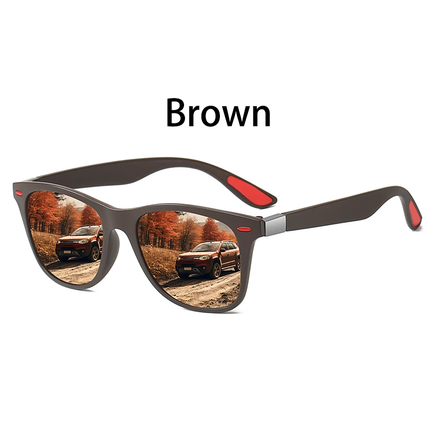 Modische Vintage-Brillen mit Nieten-Dekoration, Quadratische Sonnenbrille für Männer und Frauen, Angeln und Autofahren, Luxus-Marken-Designer-Sonnenbrillen – Detail 7