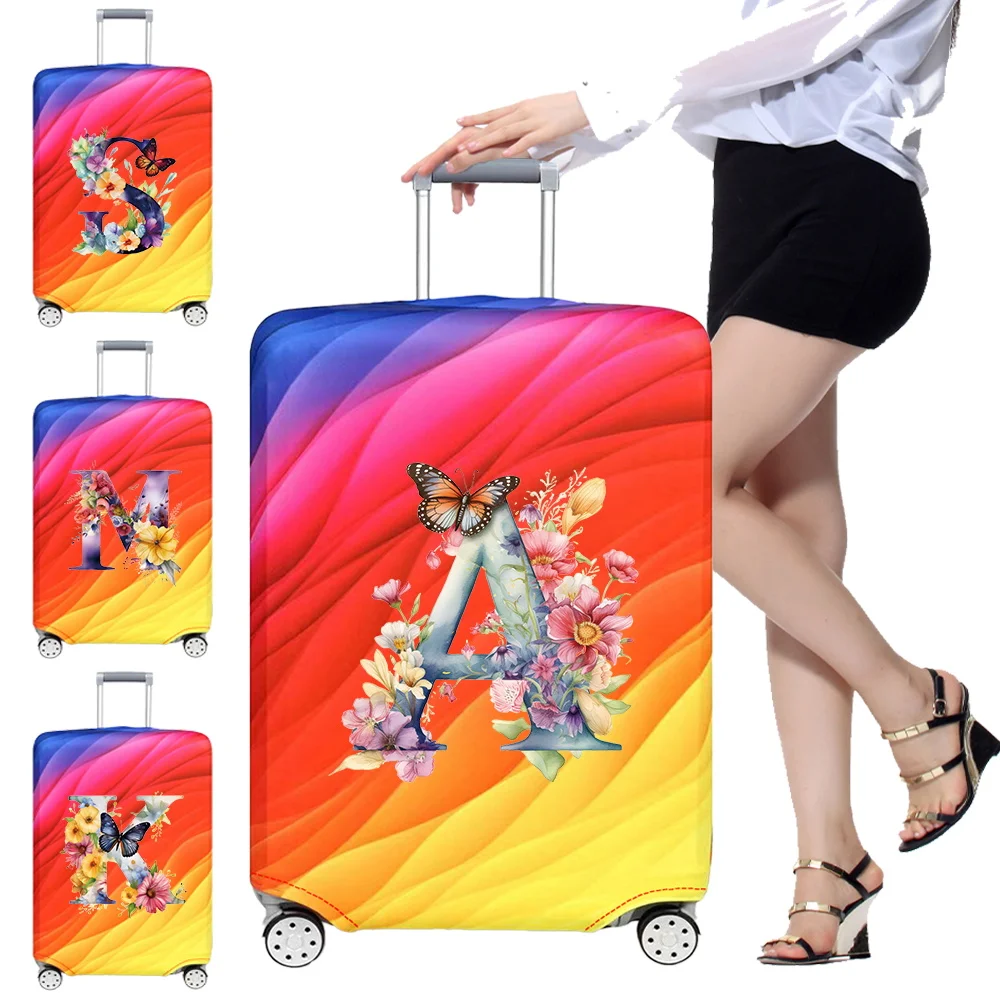 Travel Thick Elastic Luggage Cover Suitcase Protective Covers Baggage Case Cove for 18-28 Inch Suitcases Print Butterfly Series