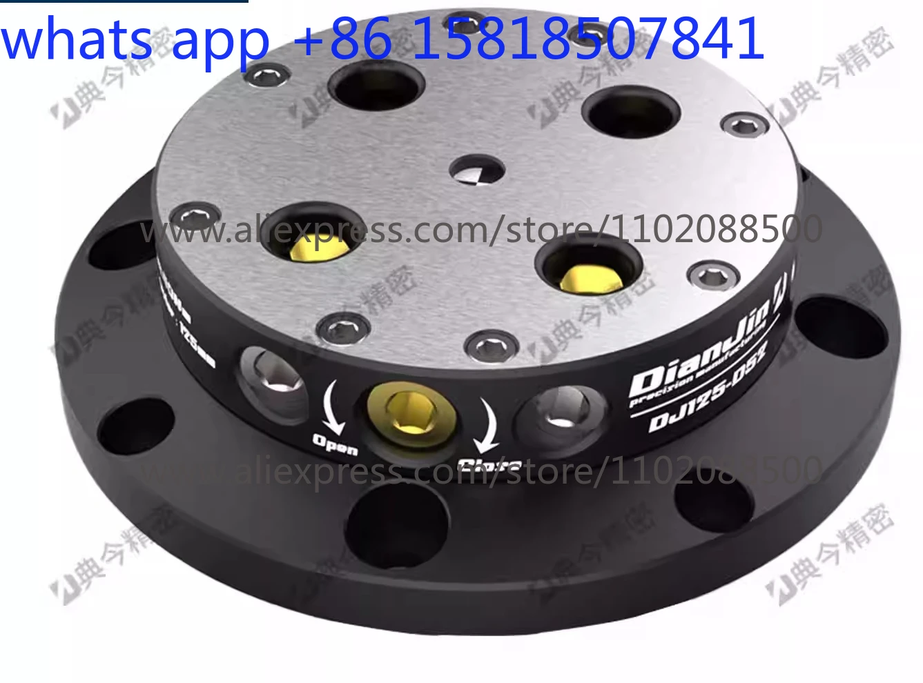 Zero point positioning quick change plate fixture self-centering concentric vice three-jaw chuck chuck seat