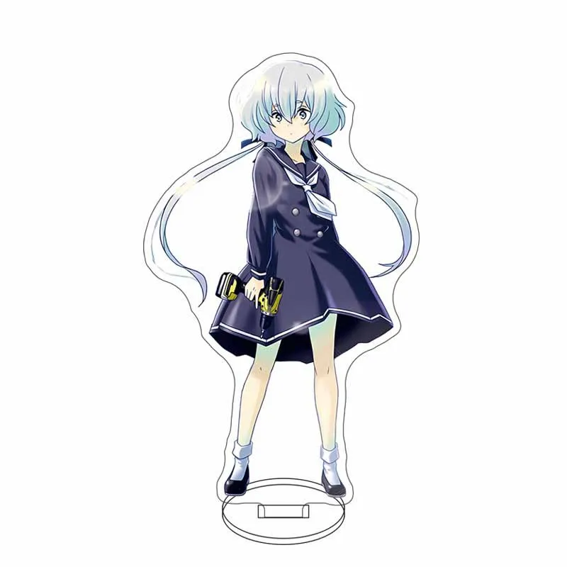 Zombie Land Saga Acrylic Standee Keychain  Minamoto Sakura Nikaido Saki Mizuno Ai Romero Group Collectible Merch Desktop Stand