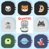 Cartoon For QCY HT05 Case Cover Silicone Soft Shell Protective Case For QCY T13 Earbuds Earphone Case Charging Box With Hook