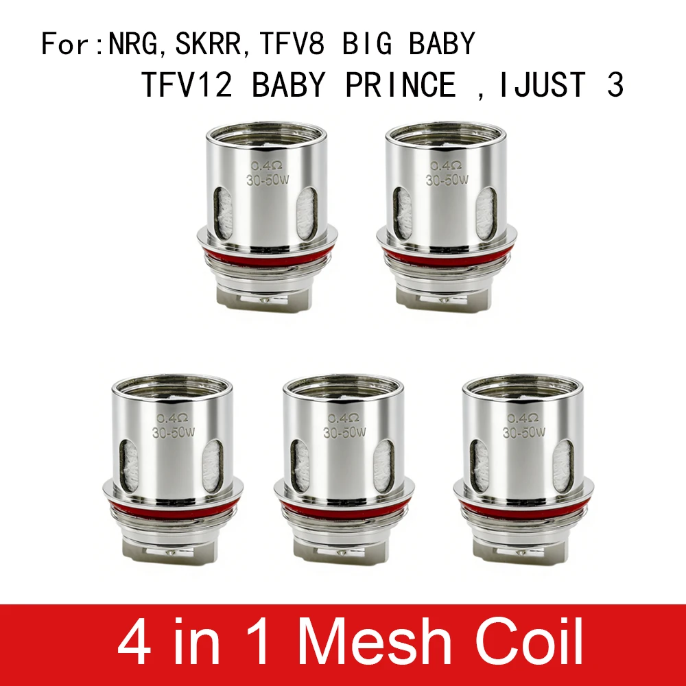 Super Mesh Coil X2 0.4ohm X1 0.2ohm 0.3ohm 0.15ohm Head for Aegis Mini Solo Cerberus Tank Aero Mesh Tank