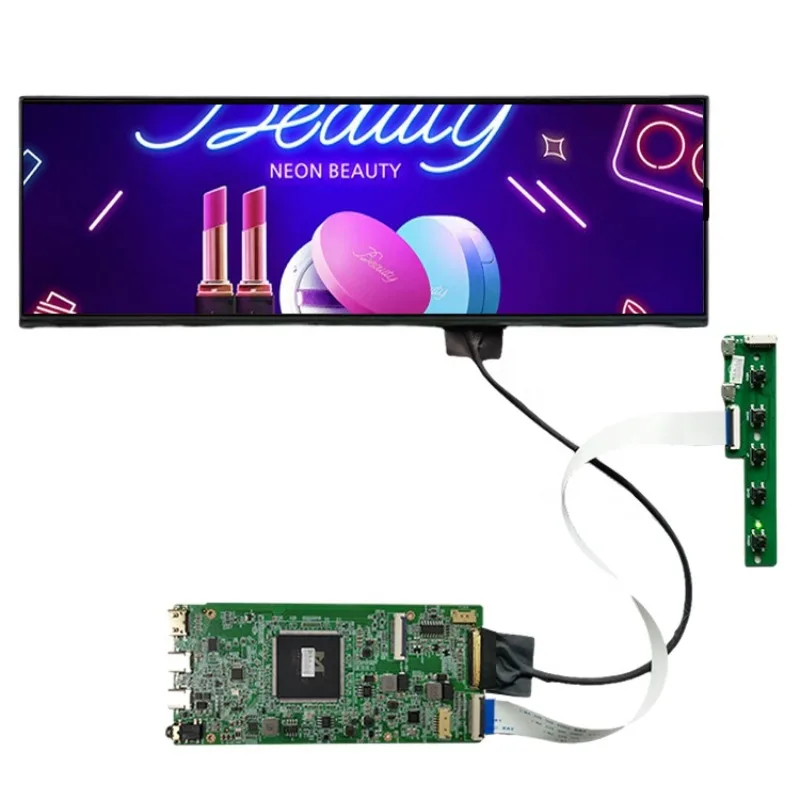 12.7 Inch Lcd Panel 500nit 120hz Ads Player Commercial Small Ultra Stretched Lcd Screen Bar Lcd