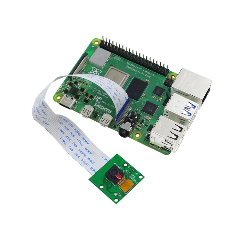 Módulo de cámara Hd para Raspberry Pi 2B/3B/4B, módulo de cámara de 5Mp Ov4647, módulo de cámara gran angular