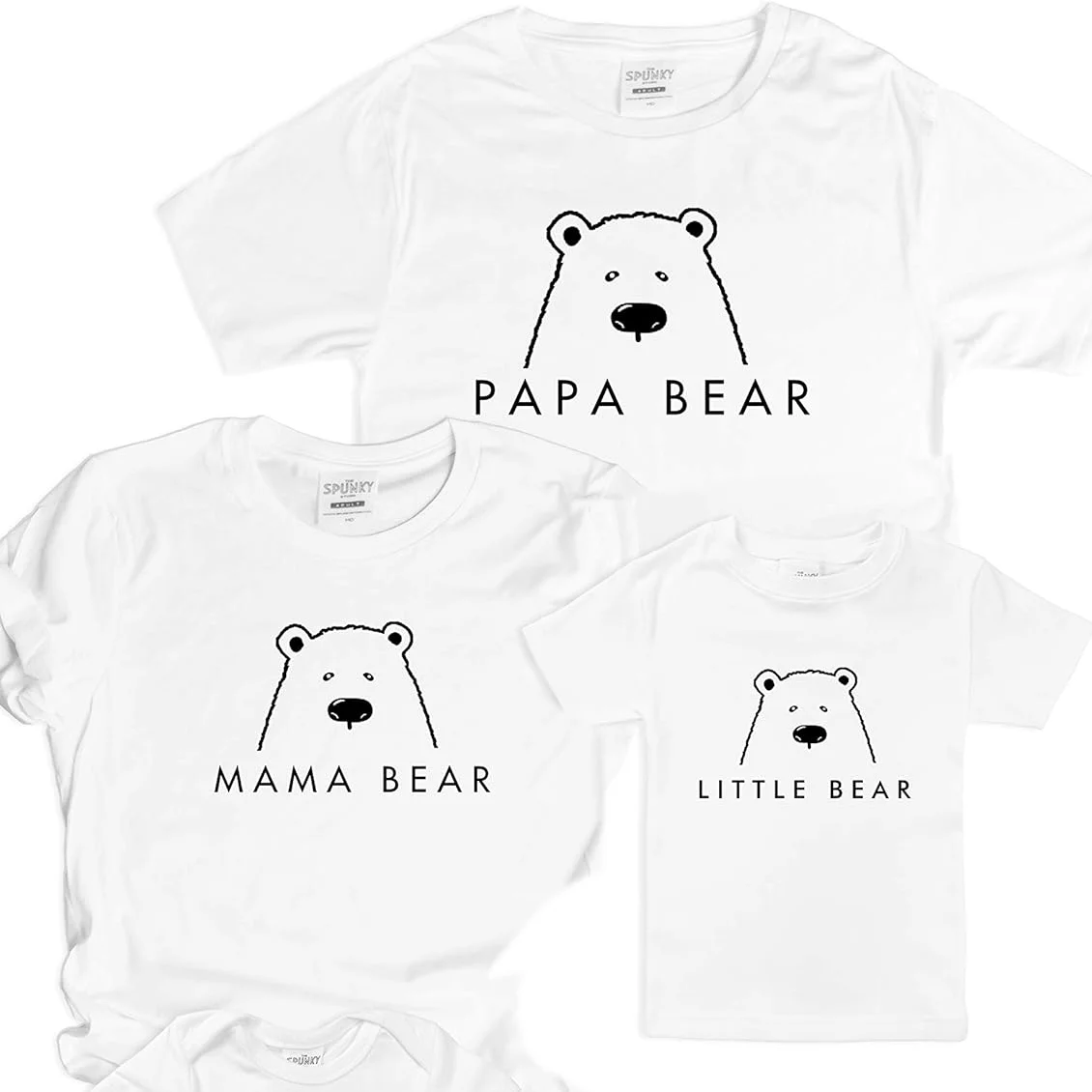 Mommy and Me Cotton Bear Clothes Mother Daughter Famiy Matching Outfits Mama Mini Tshirts Baby Family Look Summer Tops