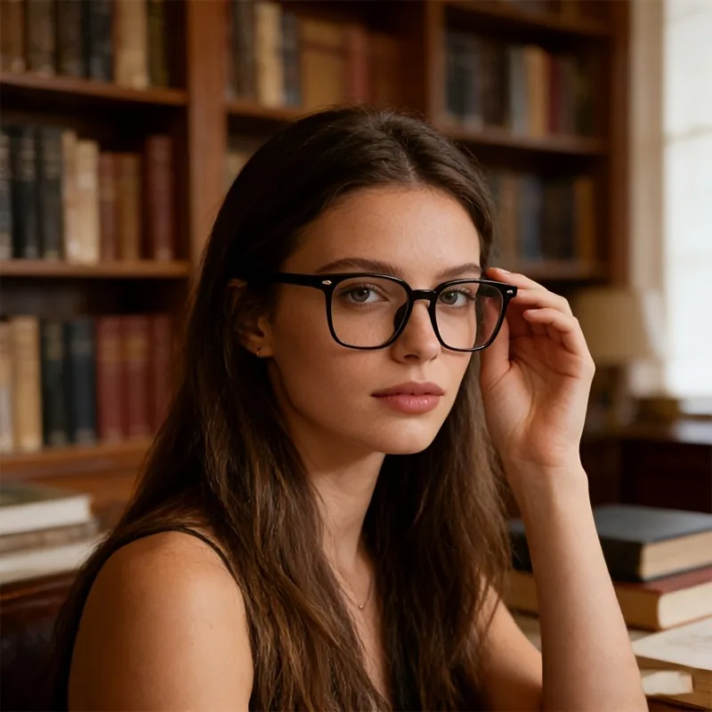 Men's and Women's Square Anti Blue Light Glasses Are Lightweight, Comfortable, and Fashionable