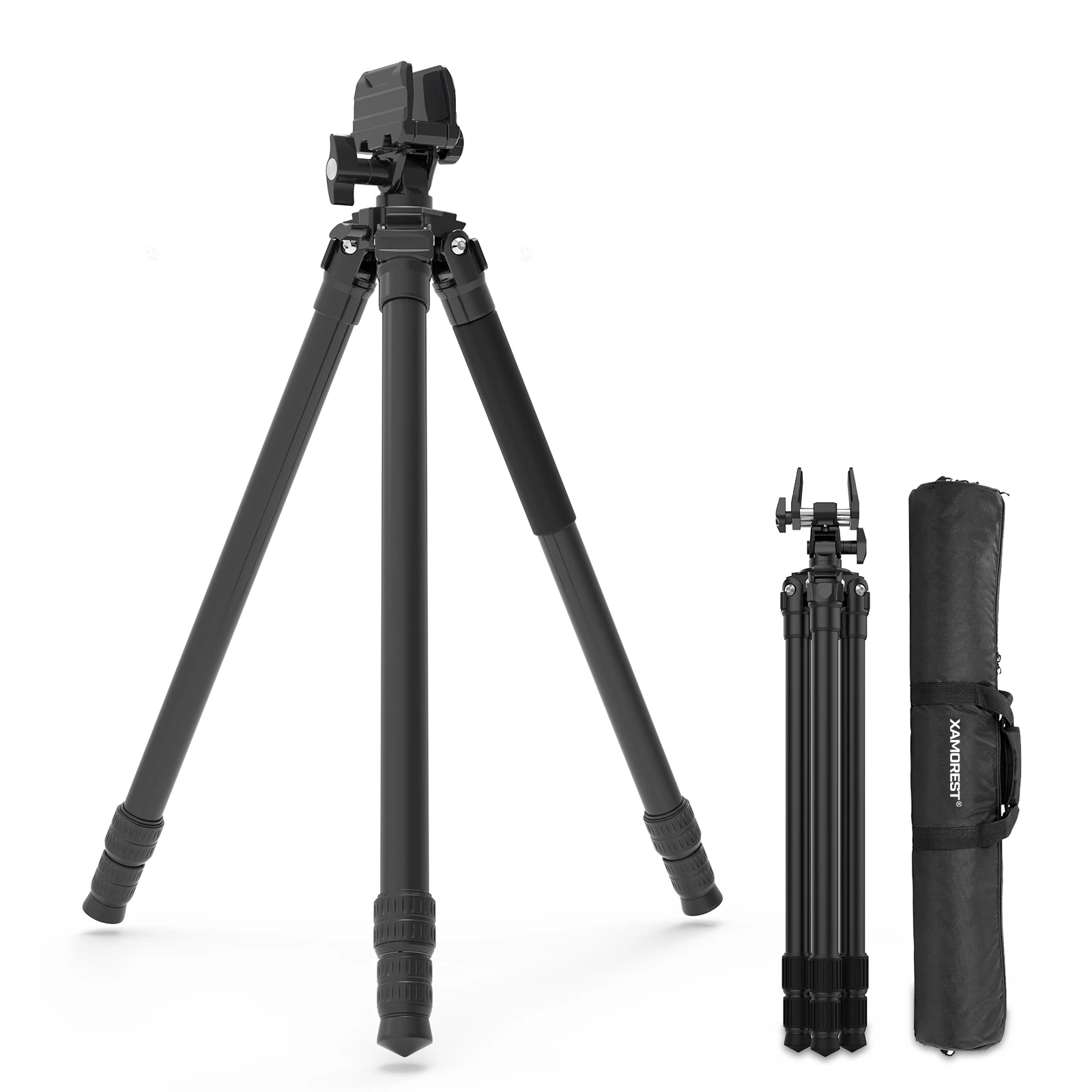 

Carbon Fiber Shooting Tripod Hunting Crossbow Rest Heavy Duty Tripod With Solid Clamp