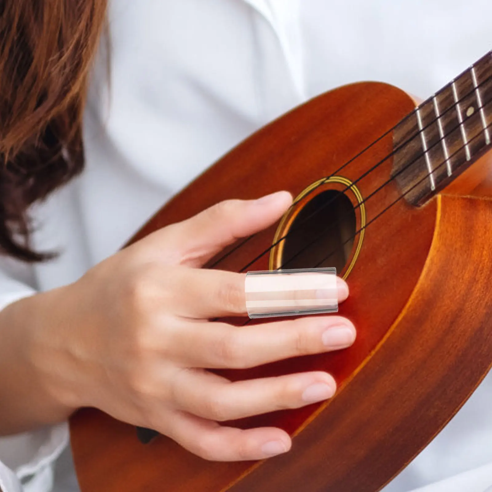 

3 Pcs Guitar Finger Cots Sleeves Pick Cover Guards Fingertip Covers Protectors Cap