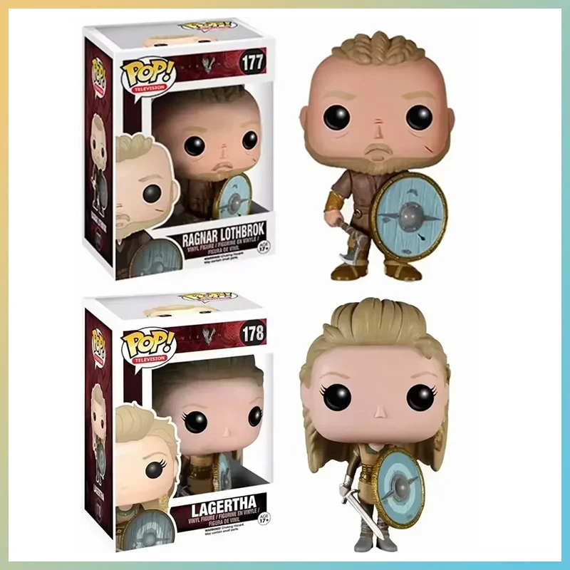 Funko Pop Vikings Ragnar Lothbrok Movie Figure Lagertha Model Toys Desktop Ornament Dolls Collection Kids Gifts