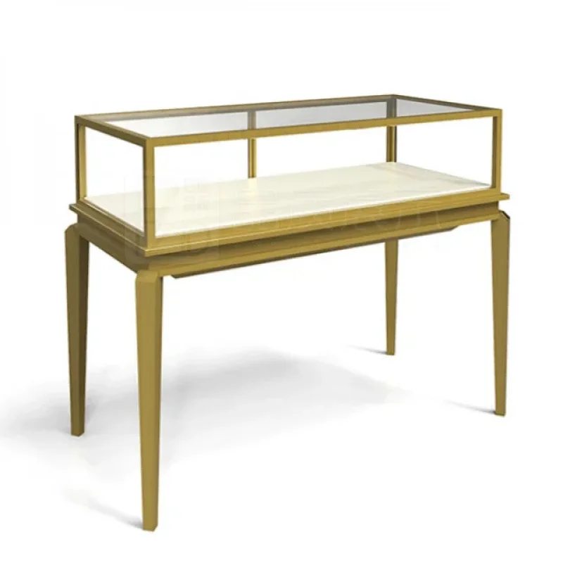 

Customize.Antique Glass Display Cabinet Jewelry Shops Design Steel Wood MDF & Metal Carton Packing Counter Display