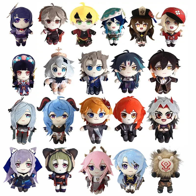 

Genshin Impact Yun Jin Shen He Raiden Shogun Yae Miko Hu Tao XIAO Zhongli Morax Tartaglia Klee Barbatos Vebti Diluc Plush Doll