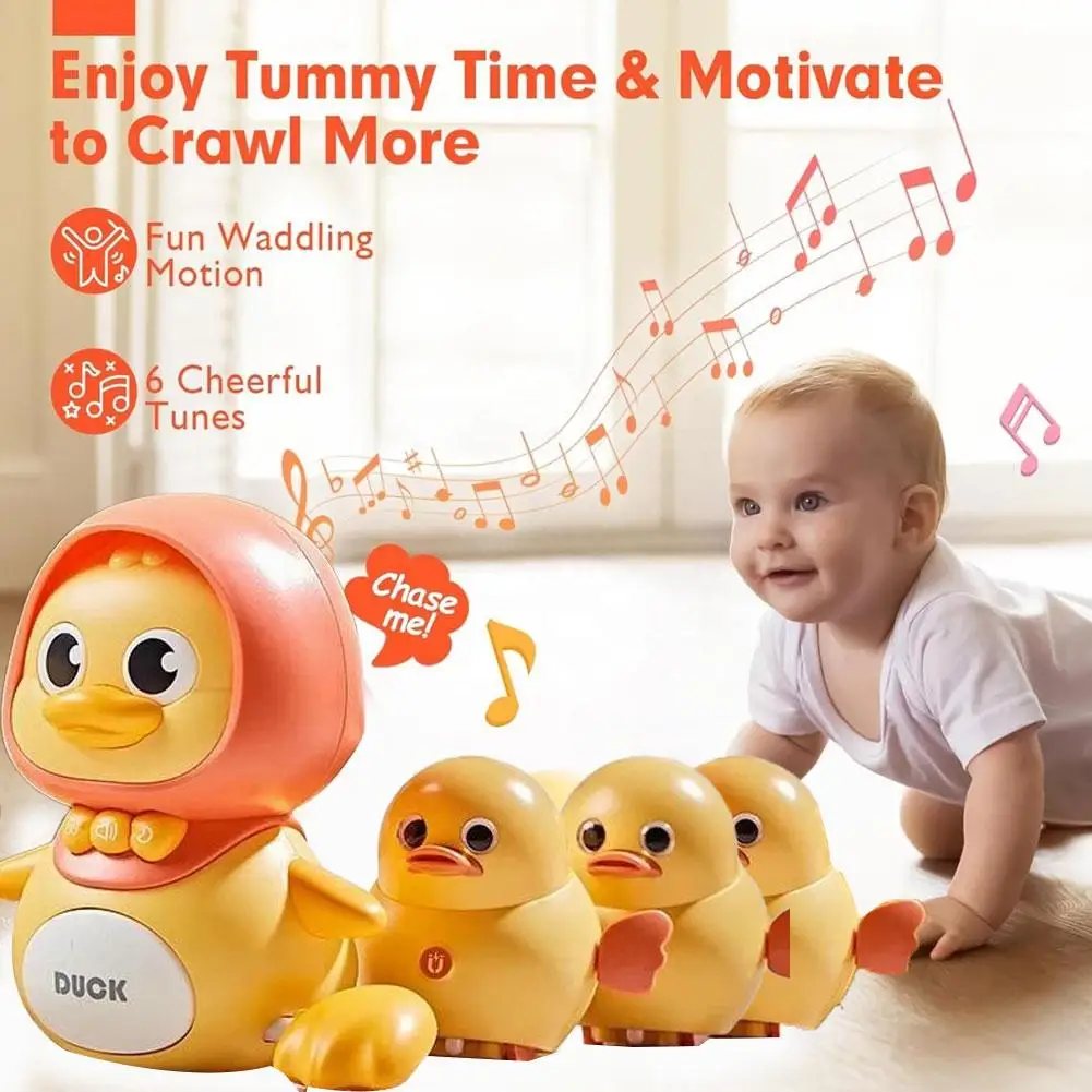 Baby kruipen wandelen speelgoed elektrische muzikale eend lopen en zwaaien swingende cartoon kip baby verjaardagscadeau
