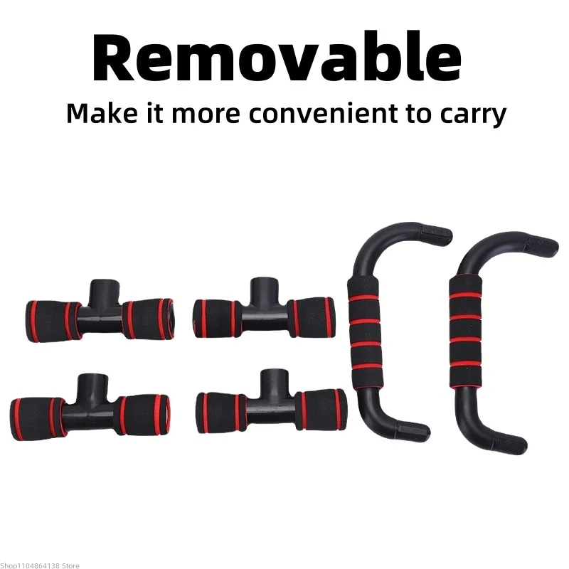 I-Shaped Prone Push Up Support Fitness Equipment for Chest Muscle Training Home Use Foam Pushup Stand for Strength Workout