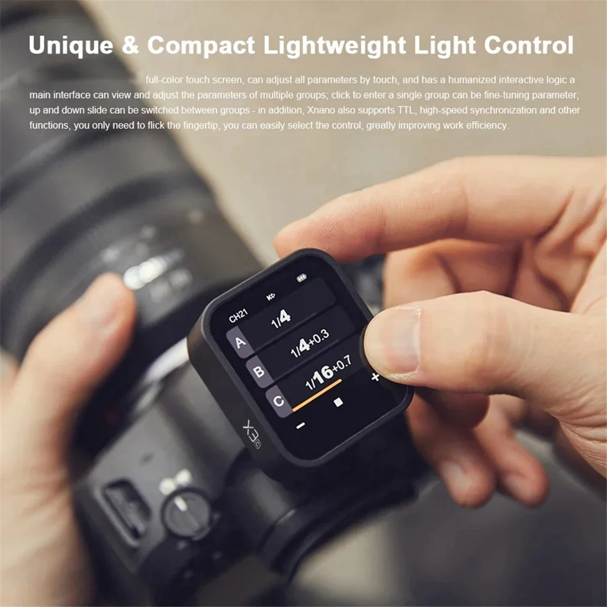 For X3 Flash Trigger Wireless Flashes Trigger TTL 2.4Ghz OLED TouchScreen Transmitter for / Camera