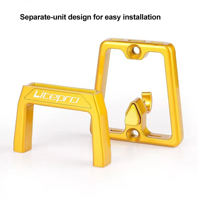 Front Carrier Block for Bromp Folding Bike Bag Bracket Carrier Holder CNC Aluminum Alloy Bicycle Part Accessories