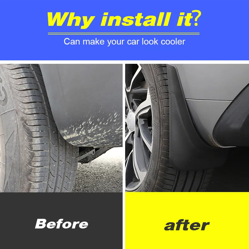 

Fender Cover Car Mud Flaps Plastic Mudflaps Splash Guards Mudguards Exterior Parts Protection For Haval Jolion Accessories 2021