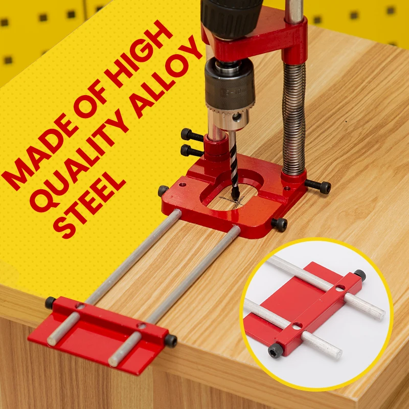 Imagem -02 - Portátil Carpintaria Drill Locator Auto Linha Drill Guide Preciso Buraco Punch Posiçãoer Auto-line Guide Tool