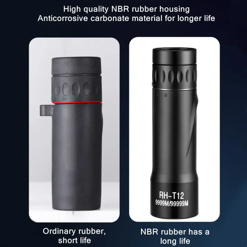 High Quality HD Powerful Monocular Telescope Portable Binoculars Long Range Telescope Hunting Camping With Phone Clip