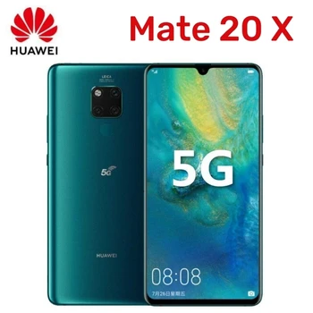 화웨이 메이트 20 X 스마트폰, 안드로이드 5G, 4G 네트워크, 7.2 인치, 40MP + 24MP 카메라, 8GB + 256GB 휴대폰, NFC 정품 휴대폰