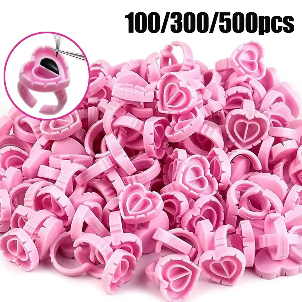 

500/300/100pcs Tattoo Rings Ink Cups Tattoo Ink Cup for Permanent Pigment Holder Ring Caps Container Tattoo Accessories Tools