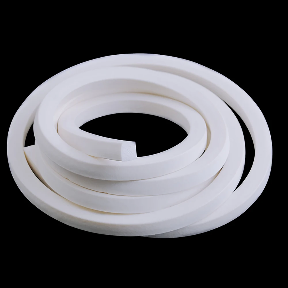 Silicone Foam Square Strip White Silicone Foam Strip Elastic Sponge Seal Resistant To High Temperature&Freezing Thick 8-35mm