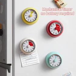Kitchen timer mechanical timer reminder round time alarm clock countdown magnetic suction visualization