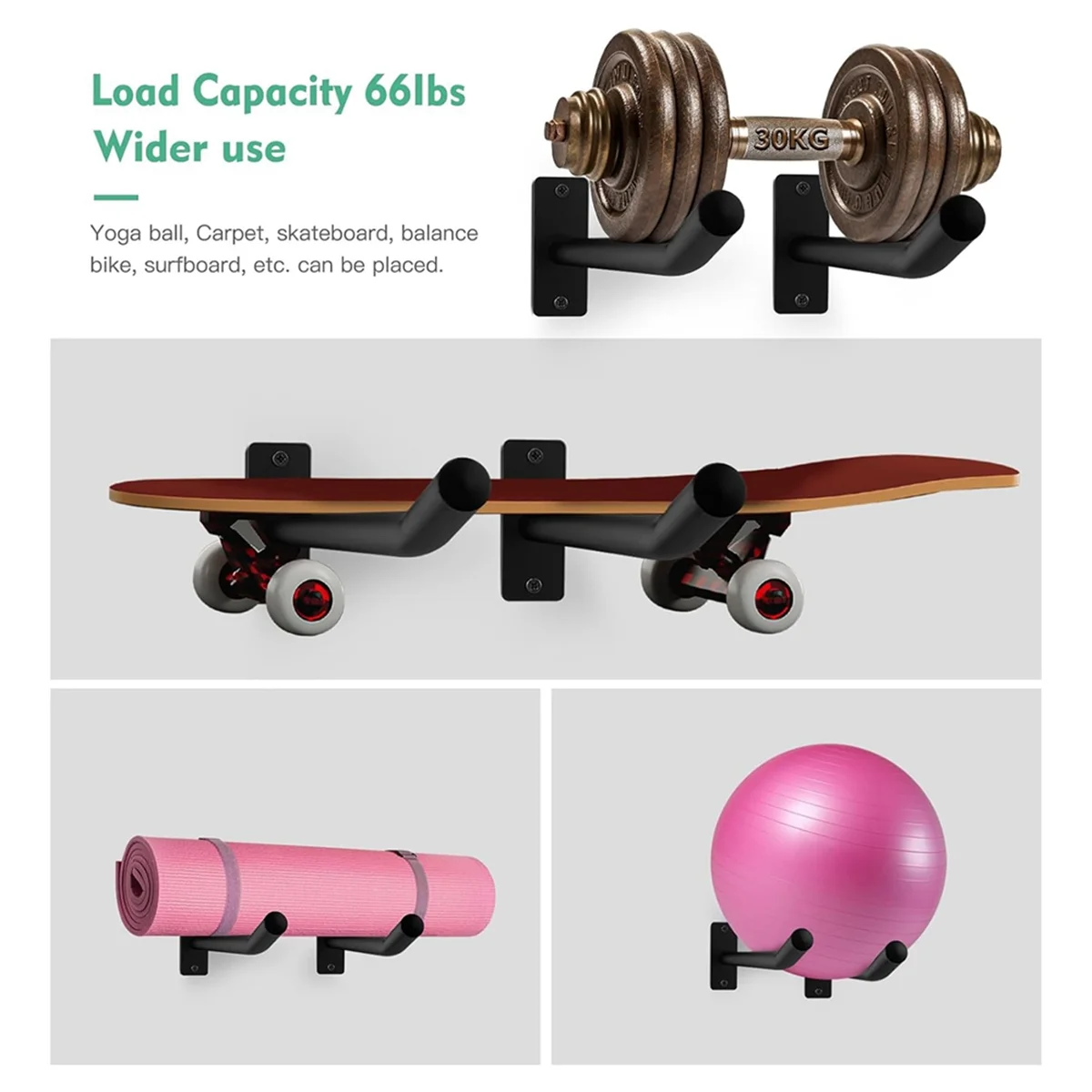 Medicine Ball Holder,Exercise Ball Wall Rack for Gym Garage Storage Yoga Ball,for Yoga Ball/Stability Ball/Basketball HOT