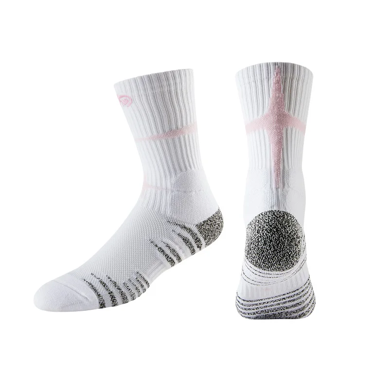 Towel Bottom Basketball Socks for Men Women Non Slip Ankle Support Long Tube Breathable Football Socks Unisex