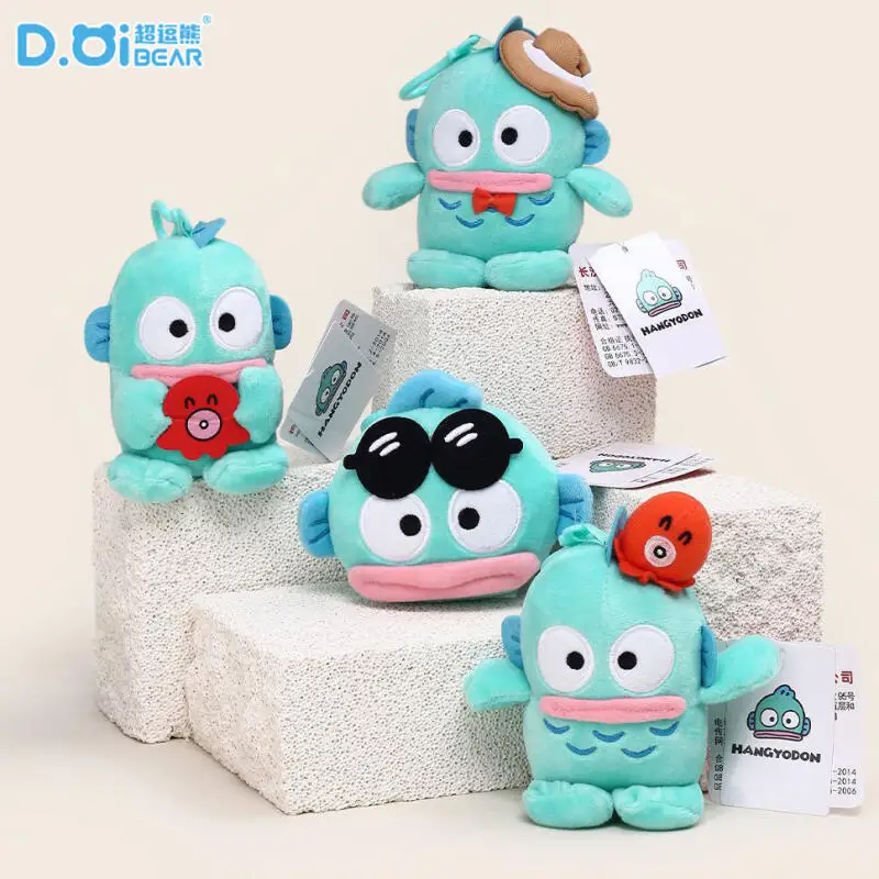 Sanrio Hangyadon Kreskówkowy Kreatywny Kawaii Miękki Pluszowy Breloczek Zabawka Akcesoria do Itabagów Zawieszka do Zamek Błyskawicznych Prezent Urodzinowy dla Dziewczynki