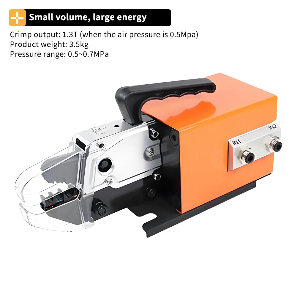 Zten Pneumatic Terminal Crimping Machine Cold Press Insulated Tube Terminal Crimping Tool Air Powered Wire Terminal Machine AM10