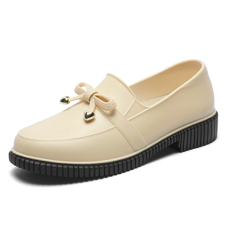 

Water Shoes Women Shoes Ankle Rain Boots Rubber PVC Rainboots Waterproof Women Slip On Fashion Fishing Boots Flats Footwear