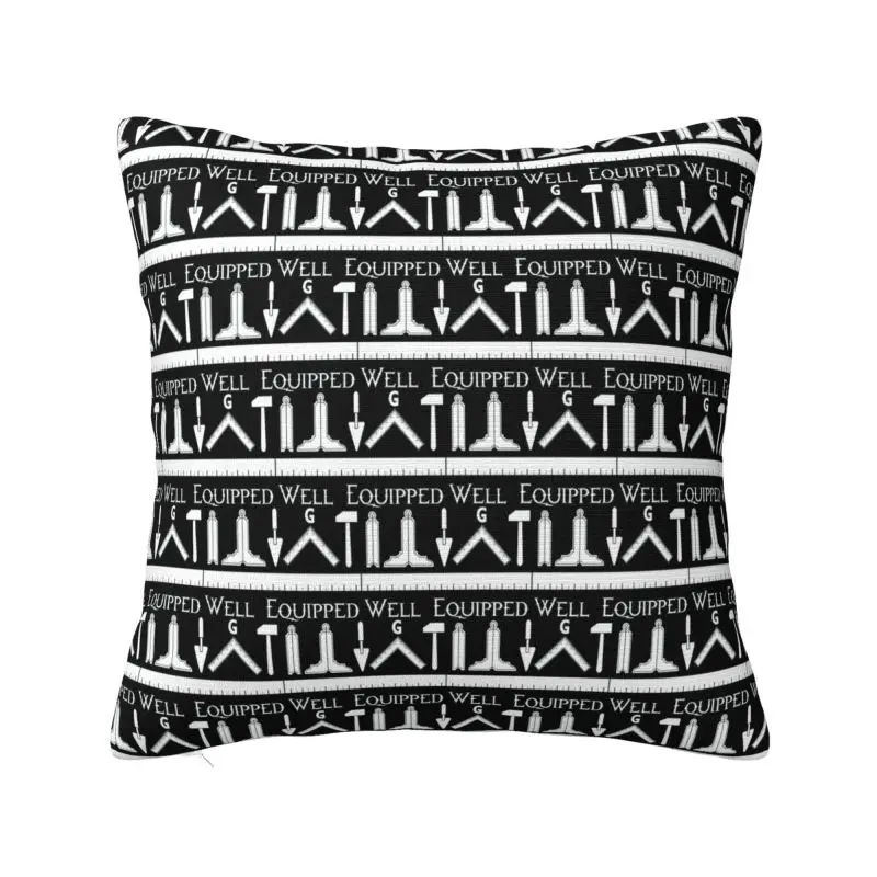 

Custom Masonic Freemason Throw Pillow Case for Sofa Mason Modern Cushion Cover Square Pillowcase