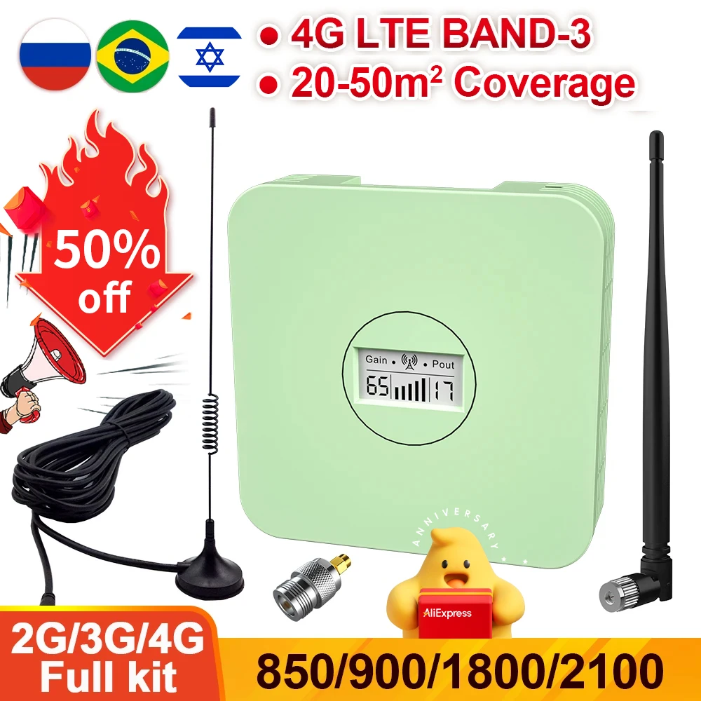 モバイル信号ブースター-lte-2g-3g-4g-gsm-セルラーアンプ-850-900-2100-mhz-リピーター-4g-2600-携帯電話ブースター-3g-2100-アンプ