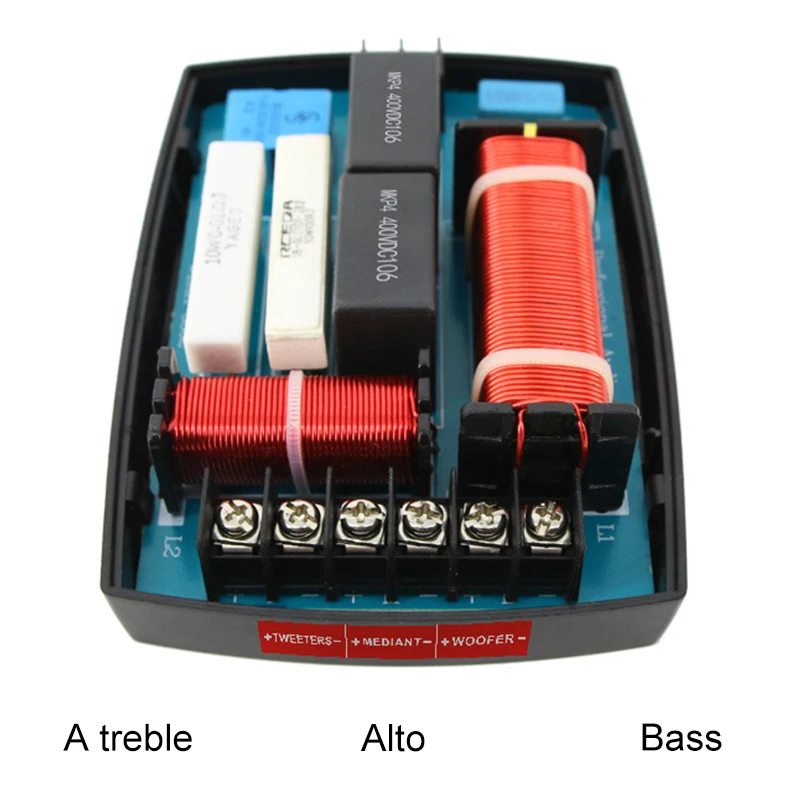 Altavoz profesional de alta potencia, divisor de frecuencia de filtro de coche, Audio cruzado, agudos, Alto y bajo, Independiente