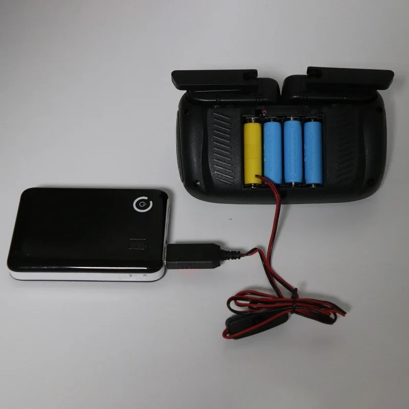 New 1.5V To 6V Universal AA/AAA Dummy Battery Adapter Detachable USB/Type C Battery Cable With On/Off Switch Reusable