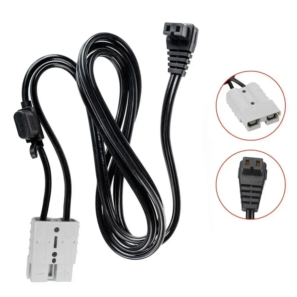 1pcs 50A For Anderson Plug Power Cord Extra-thick 16AWG Cable With Fuse Holder For 12V RV Refrigerator Freezer Connector