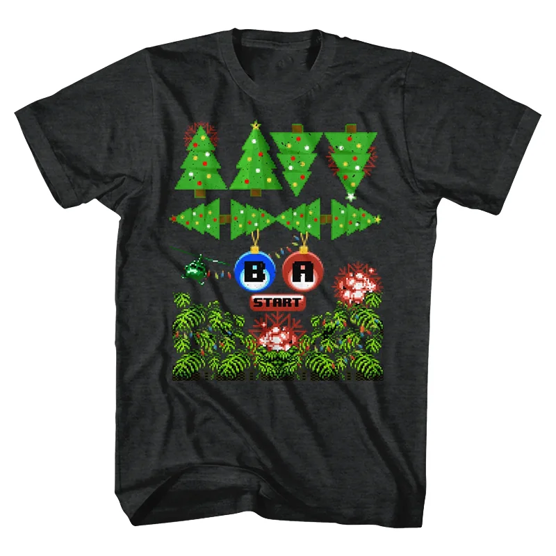 New Contra Japanese Shooting Game Retro Era Childhood Memories Cartoon Men's Short-sleeved Cotton T-shirt