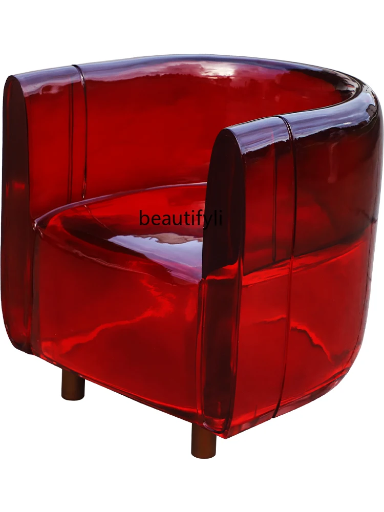 Hotel Creative and Slightly Luxury Couch Resin Sculpture Sales Office Negotiation Chair Casual Chair