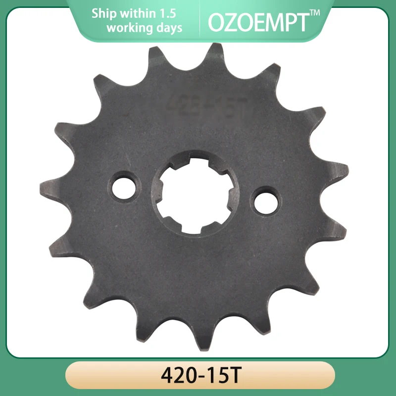 OZOEMPT（420-15T）Motorcycle Rear Sprockets For Hon/d-a ANF125 Innova JC37 C125 Super Cub MSX125 (Grom 125) NSR75 ST50/125 Z125