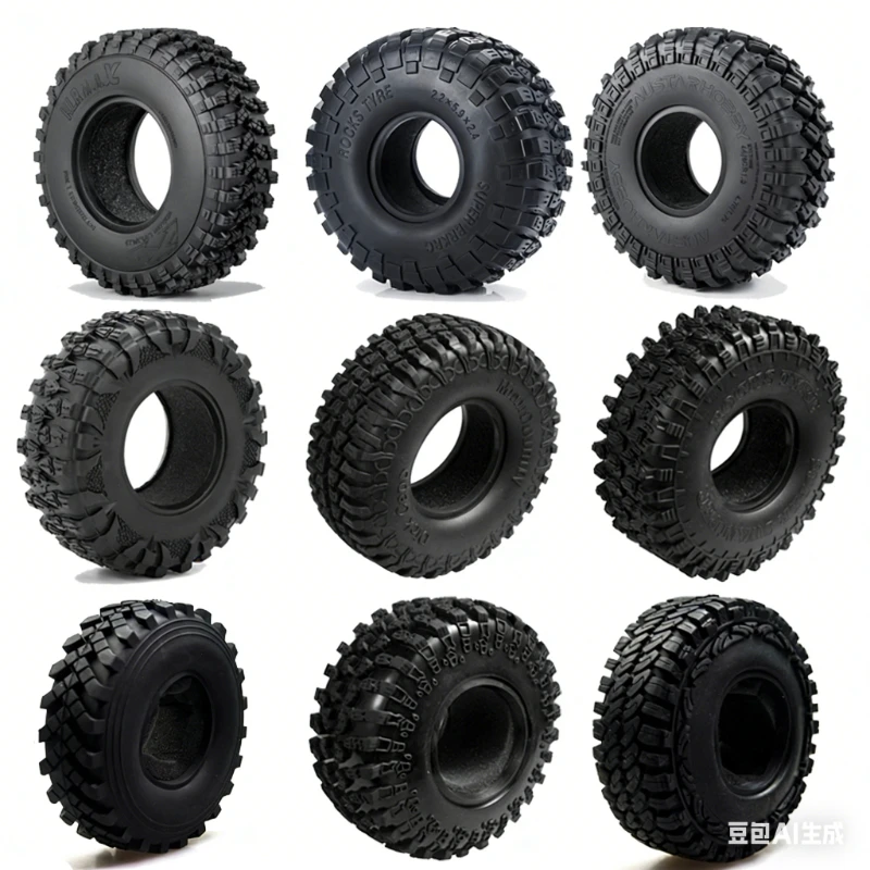 

1.9inch Climbing Car Simulation Wear-resistant Shock-absorbing Rubber Tires Easy-to-control Ghost TRX4 SCX10III