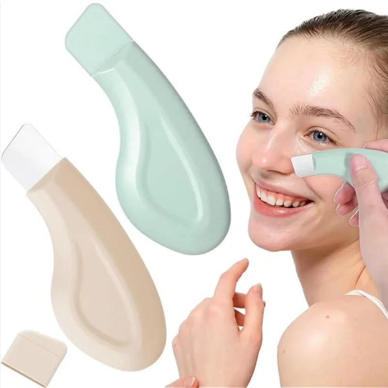 旅行用ポータブル黒ずみ除去スクレーパー、ディープクレンジングフェイシャルツール、クレンジングビューティースパチュラ、スキンケアツール