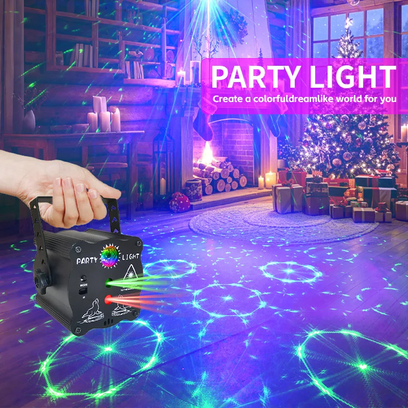 

Трансграничный USB-лазерный проектор для дискотек, с голосовым управлением, стробоскопом, атмосферной подсветкой и динамическими эффектами