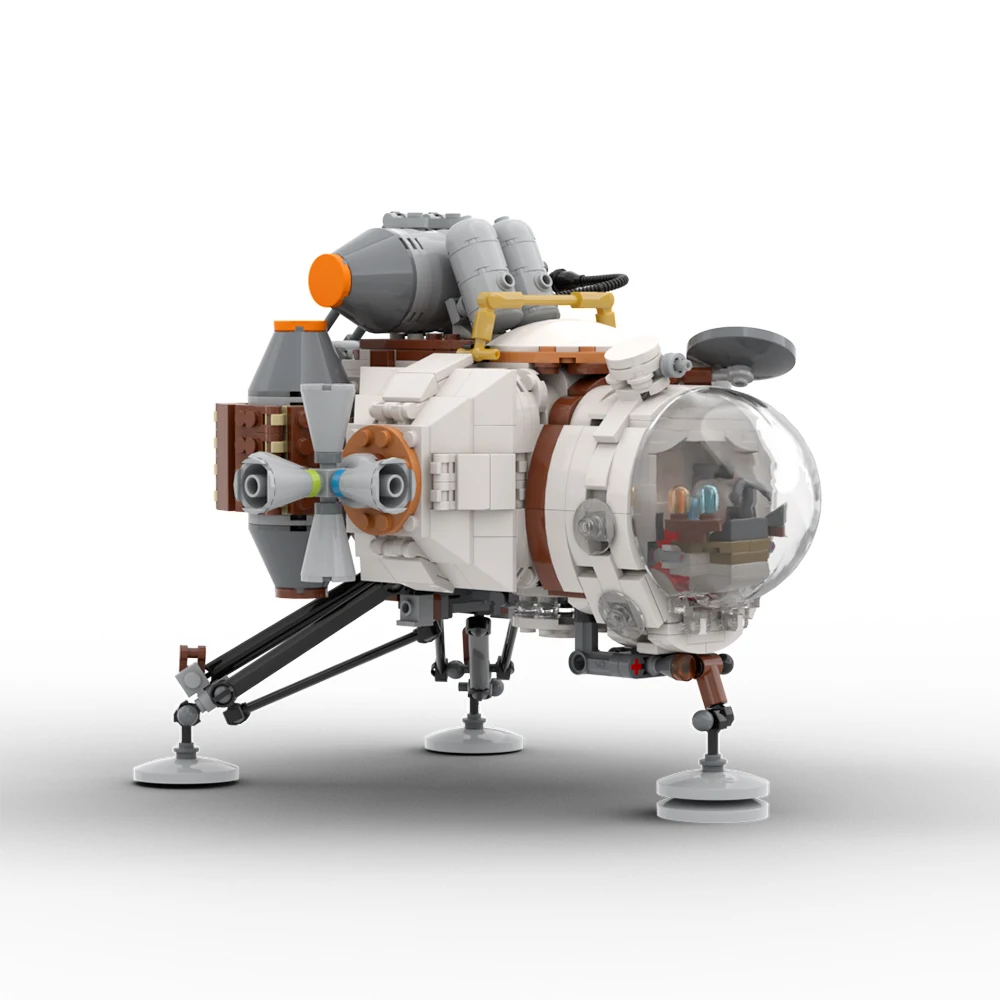 MOC Raum Hearthian Schiff Gebäude Blcok Set Kit Abenteuer Spiel Outers-Wilds Mach Spaceships Spacecrafts Ziegel Modell Spielzeug Kid geschenk