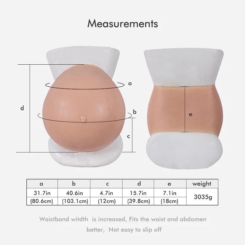 Roanyer Silicone Fake Twins Pregnant Belly Suit Realistic Crossdress Shemale Belly Pregnancy 10 Month Artifical Skin Fetish
