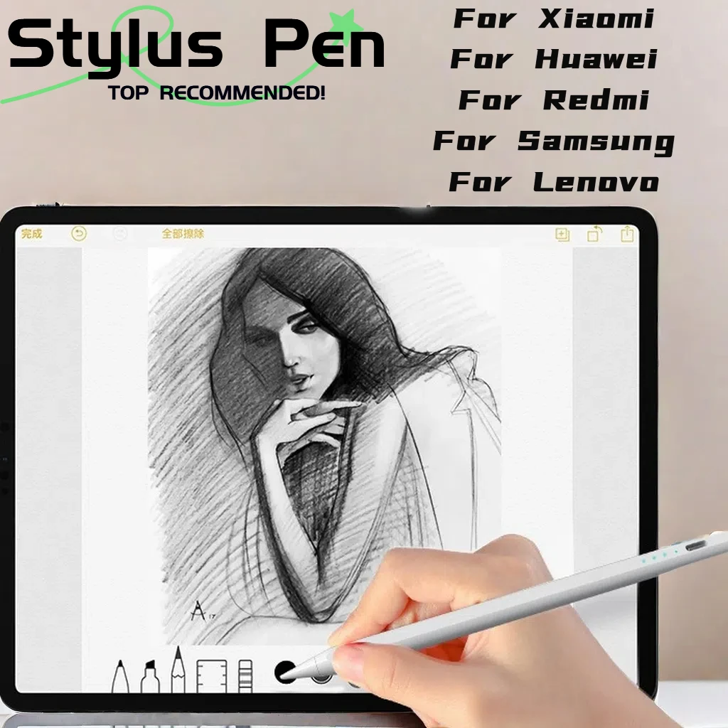 

for xiaomi Pad 5 Stylus Pen For Samsung Pad without Palm Rejection Tilt,for Honor Redmi Pad pen for All Android Tablet Phone Pen